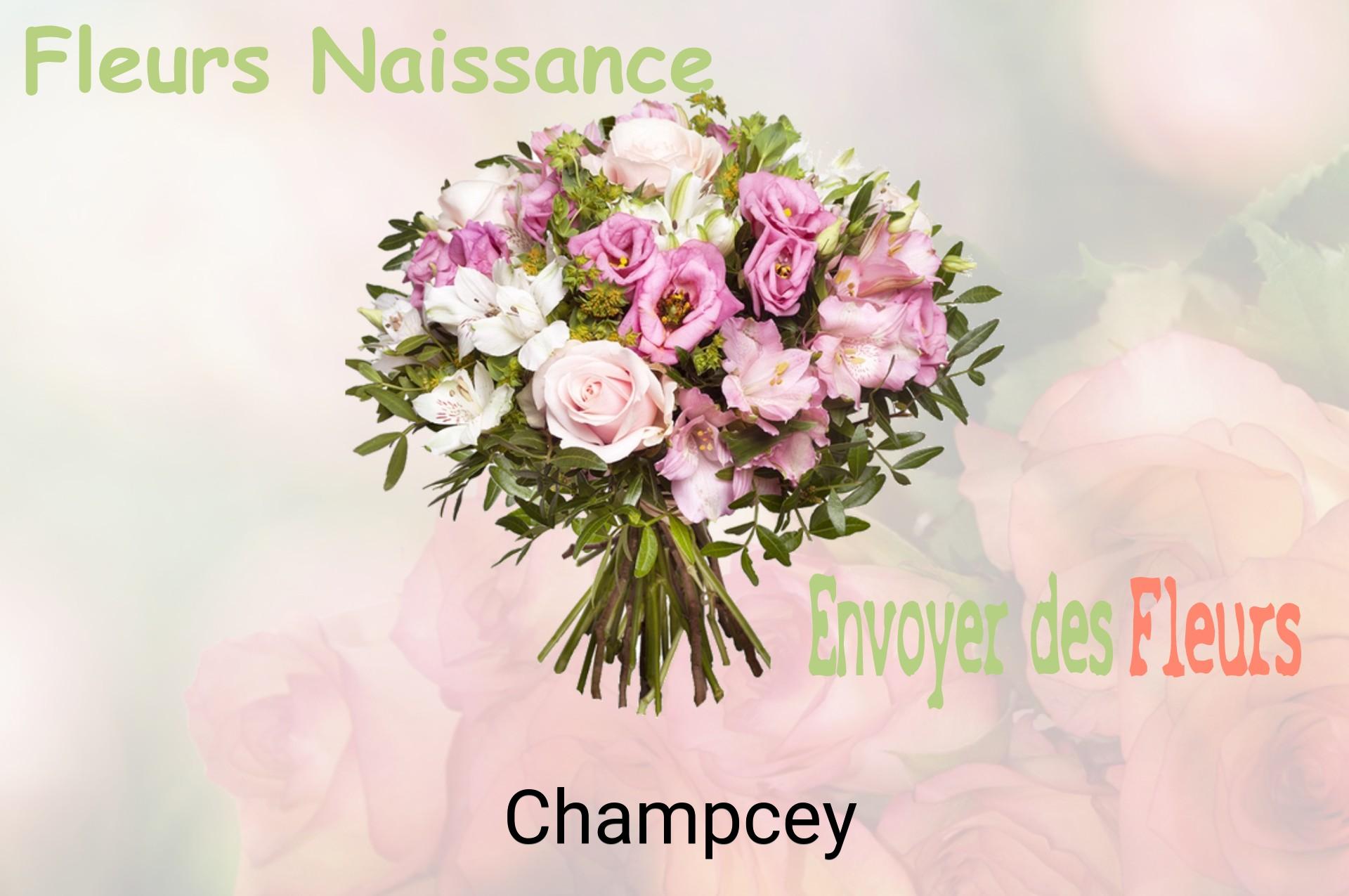 Bouquet de fleurs de naissance livré à Champcey